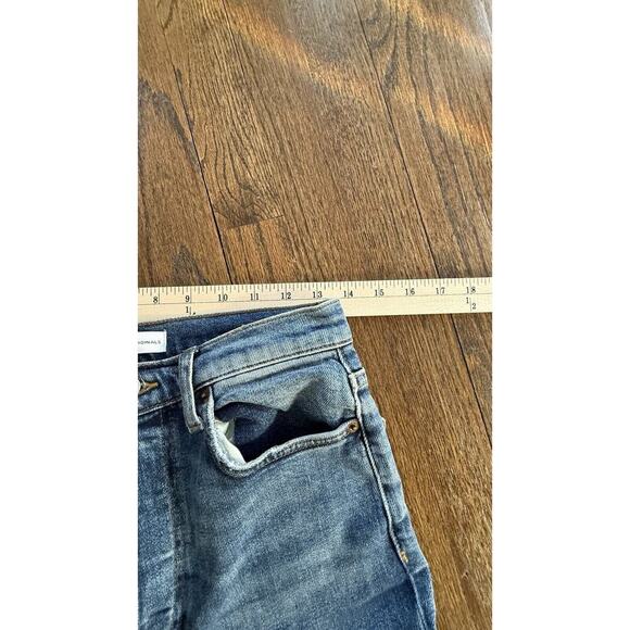 RE/DONE 70s Ultra High Rise Straight Jeans Washed Vintage Blue Size 27 - Picture 13 of 15